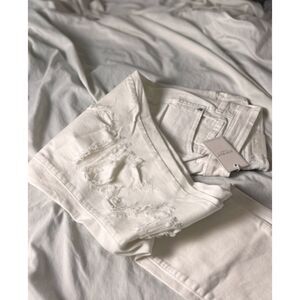 White Distressed Women Jeans